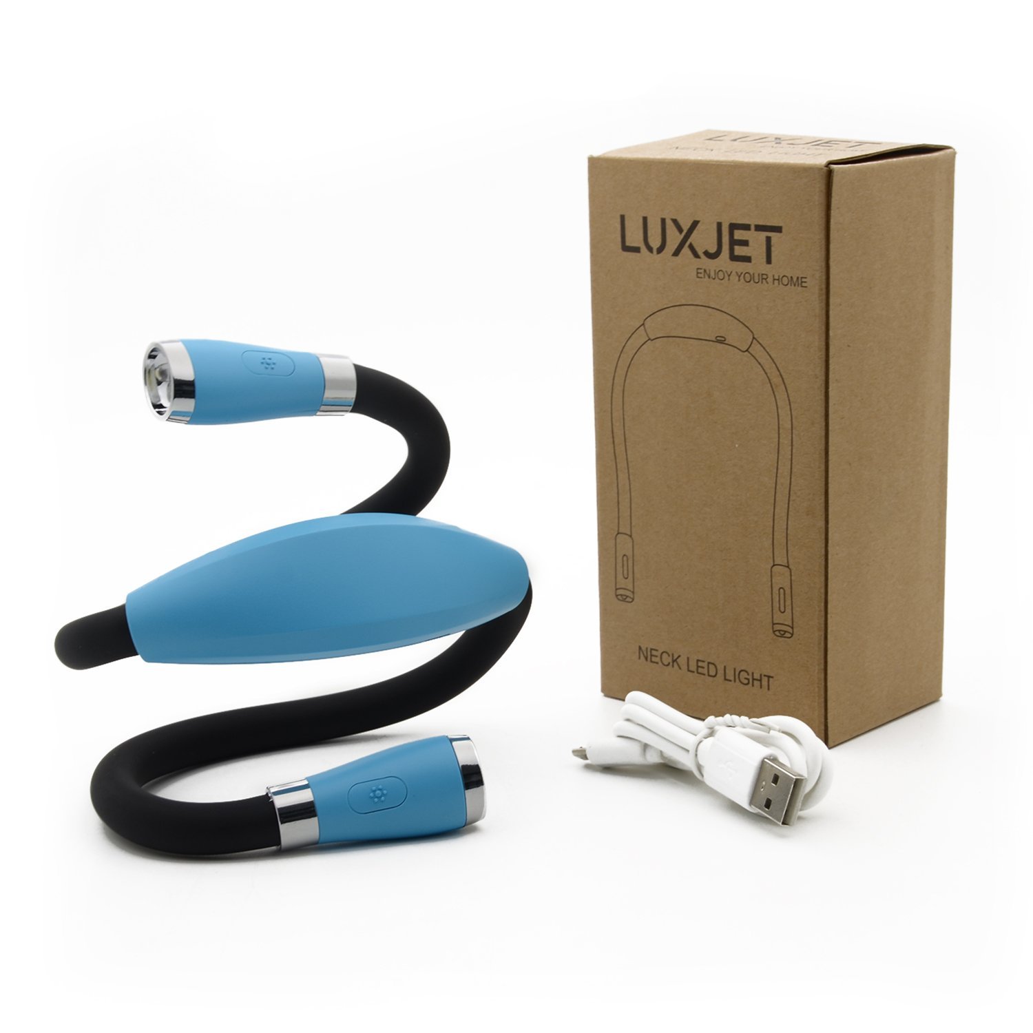 LUXJET® Flexibel LED Buchlampen Wiederaufladbar Leselampe