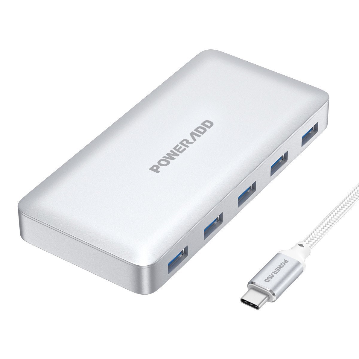 Poweradd USB Type C Hub mit 5 Ports USB 3.0 und PD2.0
