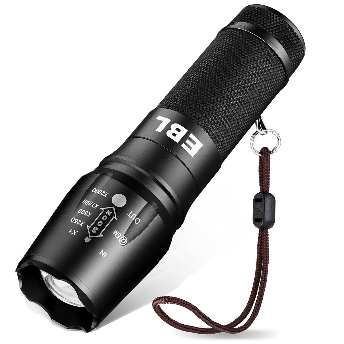 Superhell 1200 Lumen Taschenlampe mit einstellbarem Fokus